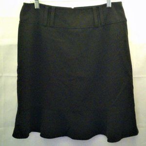Straight Skirt w/Peplum Flounce & Wide Belt Loops